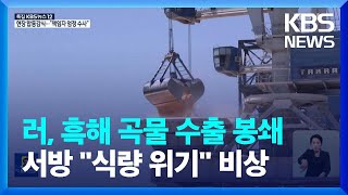 흑해 곡물 수출 중단 위기…서방 “러, 결정 철회해야” / KBS  2022.10.31.