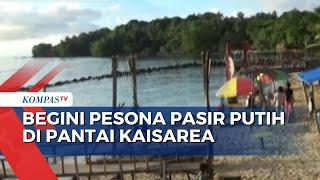 Begini Pesona Pasir Putih di Pantai Kaisarea Sorong yang Pikat Wisatawan