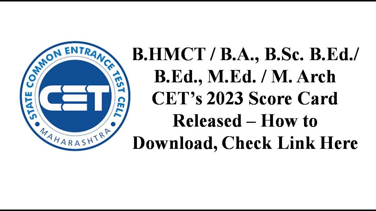 CET CELL Starts Releasing Results 2023 | B.HMCT,B.A., B.Sc. B.Ed., CET ...