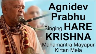 Agnidev Prabhu Singing Hare Krishna Mahamantra Mayapur Kirtan Mela 2015 | Spiritual Consciousness