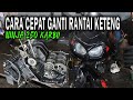 Cara mudah ganti rantai keteng NINJA 250 Karbu !!