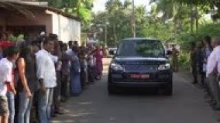 Opposition candidate Gotabaya Rajapaksa voting