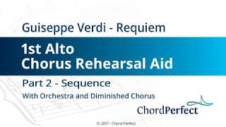 Verdi's Requiem Part 2 - Sequence  - 1st Alto Chorus Rehearsal Aid
