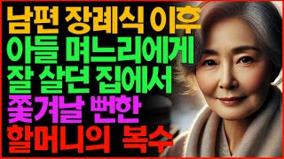 남편 장례식 이후 아들 며느리에게 잘 살던 집에서 쫓겨날 뻔한 할머니의 복수  | 노후 | 부모자식 | 인생 | 라디오 | 오디오북 | 인생이야기 | 삶의지혜 |