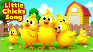 Five Little Chicks Song 🐤 | Farm Animal Songs | Kids Songs \u0026 Nursery Rhymes