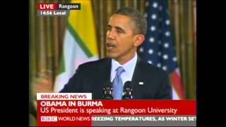 Obama  Rangoon University