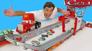 Cars Super Track Mack Transforming Truck & Racetrack  ! || Disney Toy Review || Konas2002