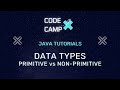 Java Tutorials | Data Types (Primitive & Non-Primitive)