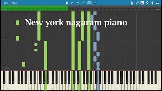 Newyork Nagaram Piano Cover | Tutorial | Keyboard Notes | Sillunu Oru Kadhal | Tamil | Ar Rahman.