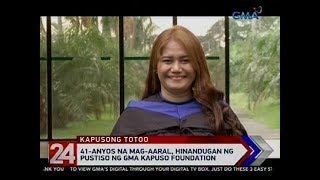 24 Oras: 41-anyos na mag-aaral, hinandugan ng pustiso ng GMA Kapuso foundation