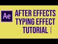 Adobe After Effects: EASILY create a TYPING effect in under 8 Minuets | Ben Holloway