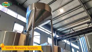 5000l brewery system set up