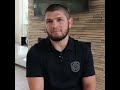 khabib reacts to conor mcgregor s leg break. part1