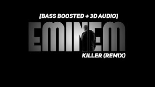 Eminem - Killer (Remix) [Bass Boosted + 3D Audio] ft. Jack Harlow, Cordae