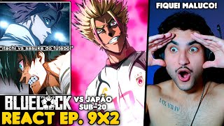 BLUE LOCK VS JAPÃO SUB-20 TÁ INSANO!! React Blue Lock EP. 9 Temporada 2