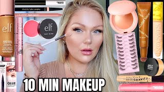 EASY EVERYDAY 10 MINUTE MAKEUP ROUTINE (Drugstore & High End) 😍 KELLY STRACK