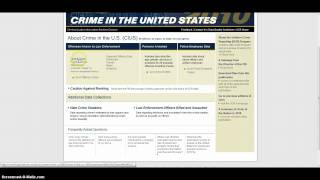 The Uniform Crime Report (UCR)