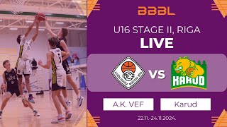 A.Kraukla VEF 2009 vs Korvpalliklubi Karud 2009 | BBBL Boys U16