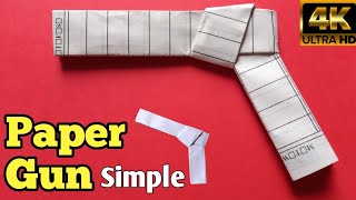 How to Make a Paper Gun | How to Make Paper Gun easy and fast without Glue | Paper Gun Easy Pistol