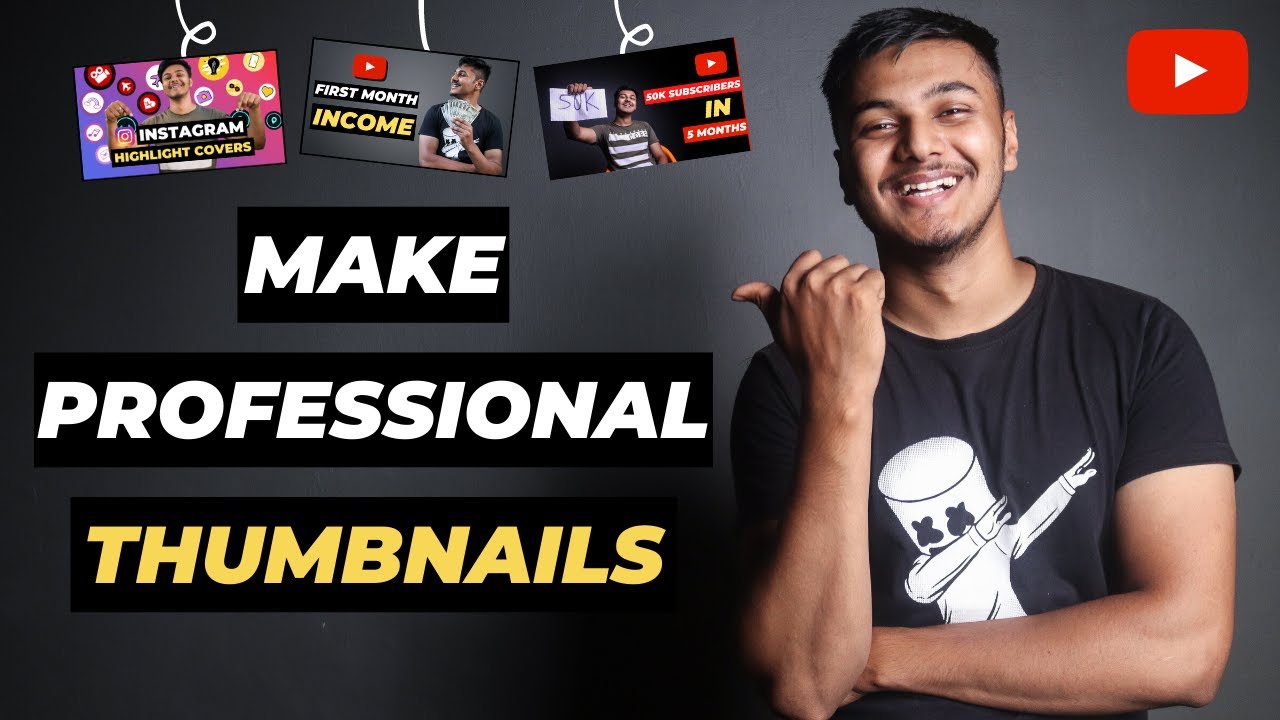 How To Make Professional Thumbnails For YouTube Videos (2024) | YouTube ...