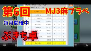 毎日麻雀719.どなたでも参加可能！第6回「ぶきち卓」〜18時から24時結果発表まで(r3.11.3)