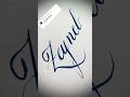 Copperplate calligraphy, tutorial: how I write your name #zeyneb