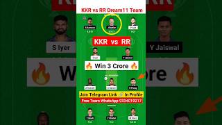 KKR vs RR Dream11 Prediction | KKR vs RR IPL Dream11 Team Prediction | Kolkata vs Rajasthan Dream11