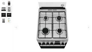 Aragaz Electrolux LKK564201X, Mixt, 4 arzătoare gaz I Cuptor electric multifuncțional🔥 2200 lei