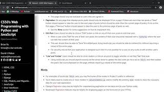 Harvard CS50's Web Programming with Python and JavaScript Project 4 - Network