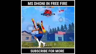 Ms Dhoni Character In Free Fire 😱। FF new character । Ms dhoni Collab Of Free Fire। #shorts