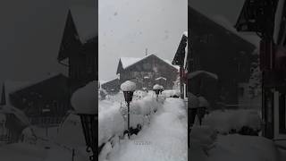 Beautiful 😍 Place On Earth 🌎 Switzerland 🇨🇭 Snowfall ❄️ 4K View #snow #switzerland #shorts #zain