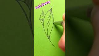 Getting Bored😴 Draw some #Leaf🍃 Try it's Fun #shorts #howto #draw #drawing #art #easy #youtubeshorts