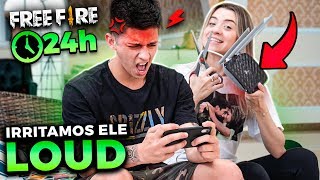 -1000 PONTOS?! IRRITANDO UM JOGADOR DE FREE FIRE POR 24H!!