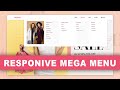 Ecommerce Website Responsive Mega Menu and Dropdown Menu using only HTML & CSS