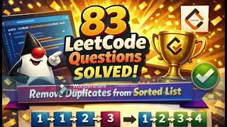 LeetCode 83 | Remove Duplicates from Sorted Linked List | Explained Step by Step | java