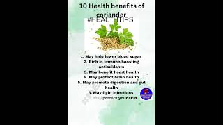 Health benefits of coriander leaves and seeds #HEALTHTIPS