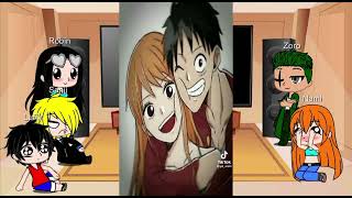 One Piece mugiwaras react shipp (Luffy x Nami) Part 3