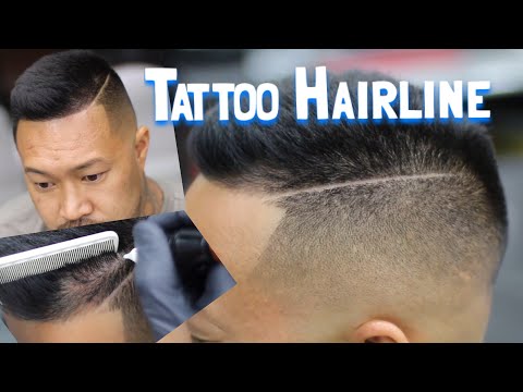 How to Fade Men's Hair | Hairline Tattoo How to Fade Men's Hair | Hairline Tattoo
