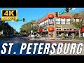 St. Petersburg Florida. Central Avenue, Driving 4K