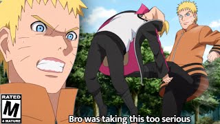 When NARUTO wouldn't stop BEATING THE SENSE out of his son BORUTO
