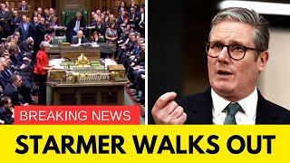 Starmer EXPOSED \u0026 HUMILIATED Abruptly leaves PMQ after Affair With Reynar Questions Pop Up!