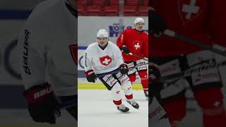 Swiss Ice Hockey Men's National Team Practice Impressions @ Beijer Hockey Games 2024