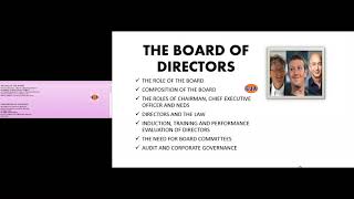 CORPORATE GOVERNANCE BOARD DIRECTORS COMPOSITION ROLES  INDUCTION, TRAINING PERFORMANCE EVALUATION