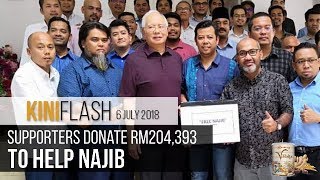 Supporters donate RM204,393 to help Najib | KiniFlash - 6 July