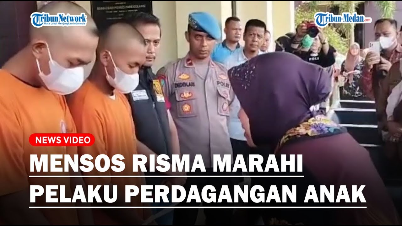 Mensos Risma Emosinya Meledak Saat Marahi Pelaku Perdagangan Anak Di ...