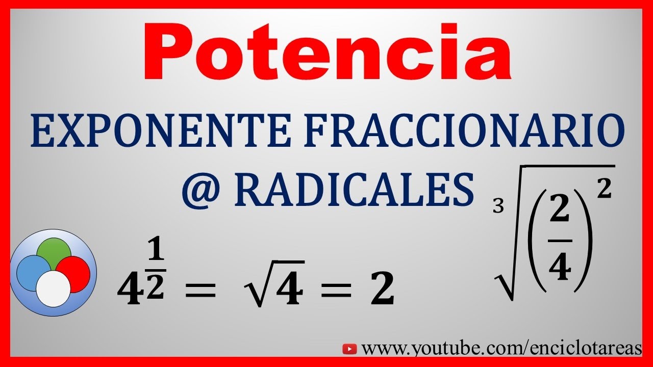 Potencia De Exponente Fraccionario - Prodesma