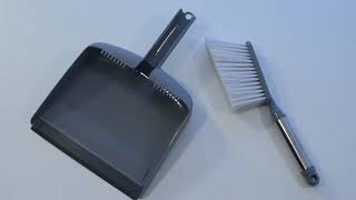 Sophisti-Clean Stainless Steel Brush and Dustpan