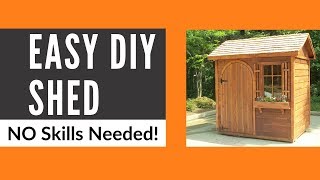 DIY Storage Shed - EASY No Skills Required (4x10 Design)