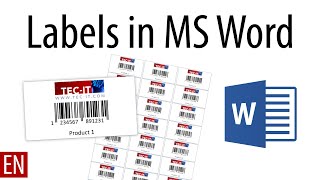 Print Barcode Labels with Microsoft Word