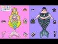 Barbie Princess & Ghost Mermaids Paper Dolls Dress Up | Wonder Dolls - DIYs Paper Dolls & Crafts